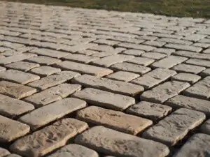 Kostka brukowa widziana z bliska