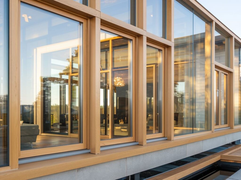 Parapet wewnętrzny PCV w stylu złoty dąb