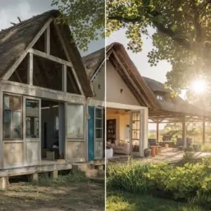 nowoczesne wnętrze starego domu