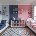 nowoczesny pokój rodzeństwa