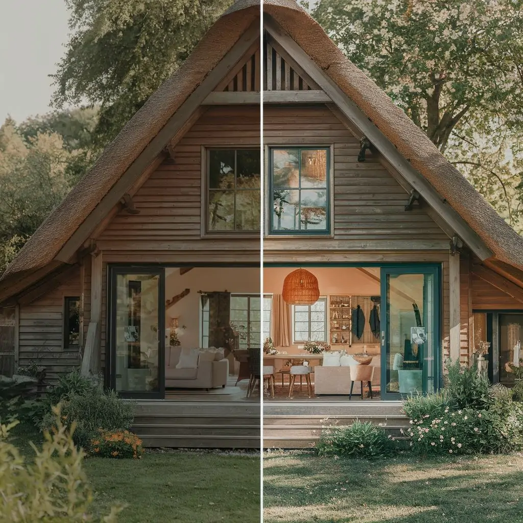 odnowiony dom na wsi