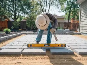 wyrównywanie kostki brukowej