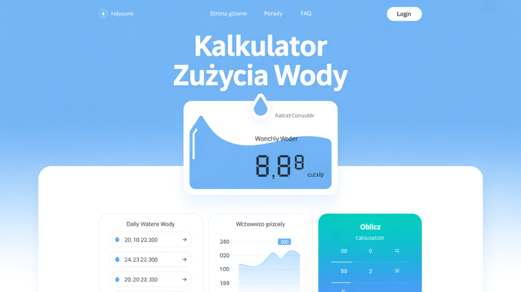 kalkulator zużycia wody